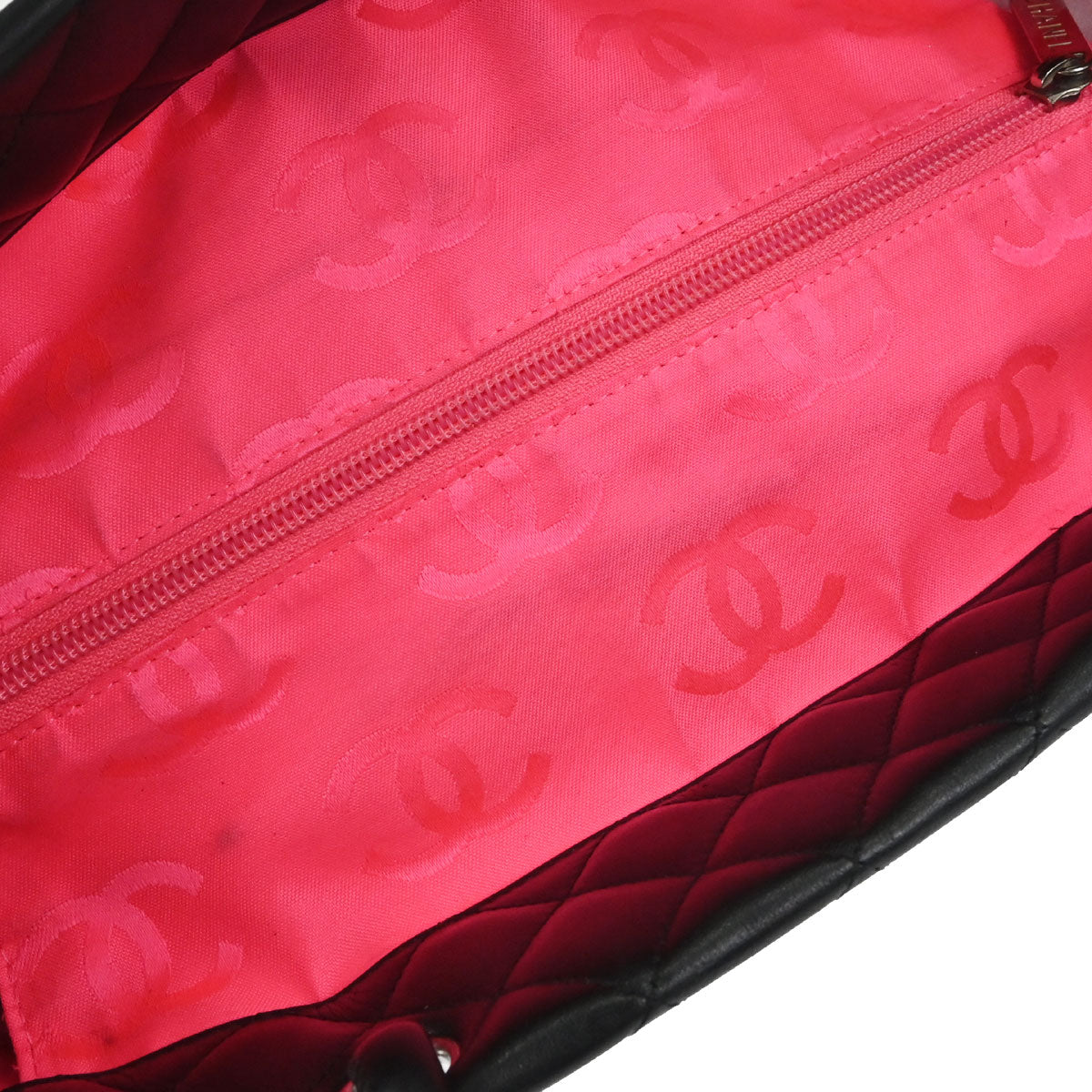 Chanel Black Calfskin Cambon Ligne Tote Handbag