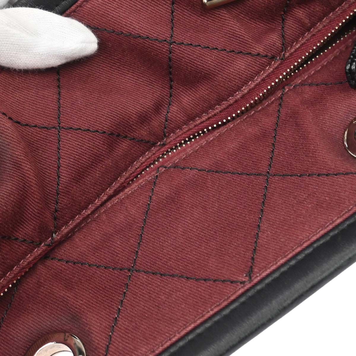 Chanel 2014 Black Caviar Skin On The Road Shopping Fever Tote Bag
