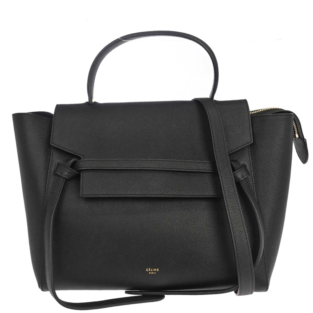 Celine Black Belt Bag Mini 2way Shoulder Handbag