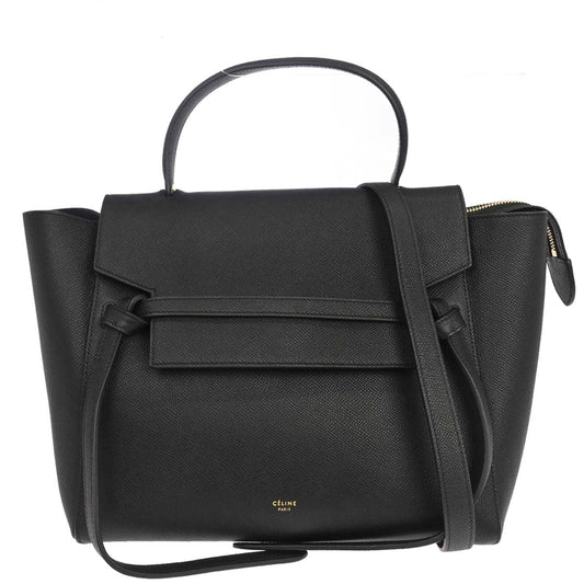 Celine Black Belt Bag Mini 2way Shoulder Handbag