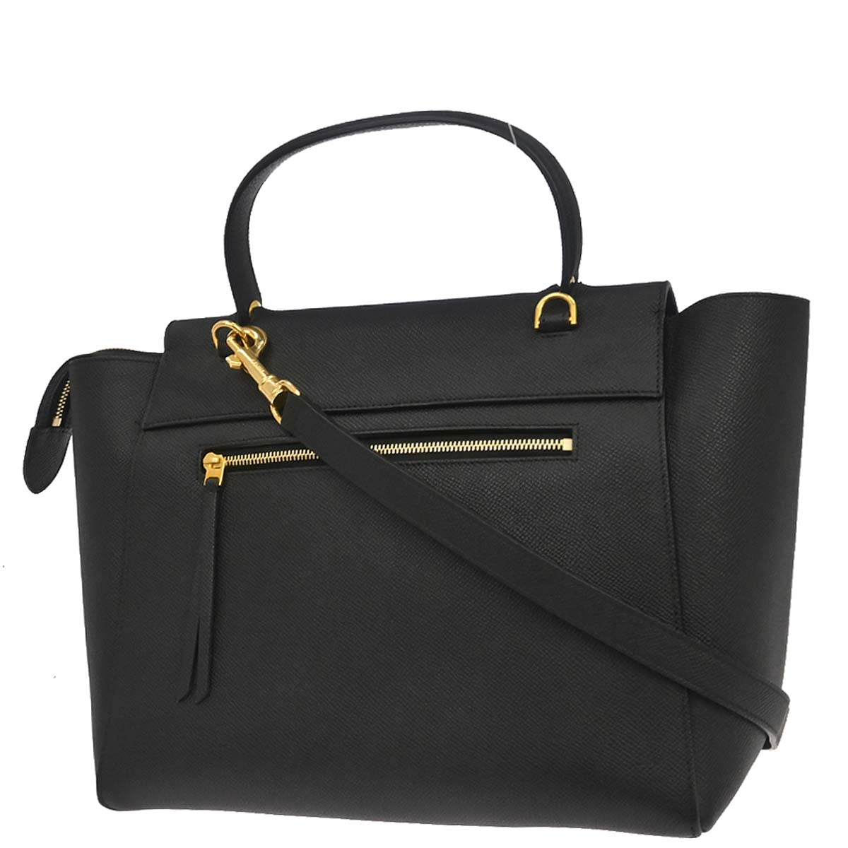 Celine Black Belt Bag Mini 2way Shoulder Handbag