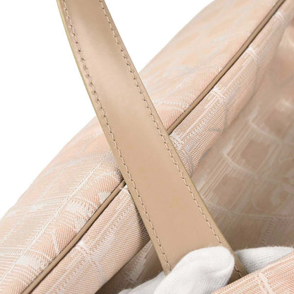 Chanel 2003-2004 Beige Jacquard Nylon Travel Line Tote Handbag