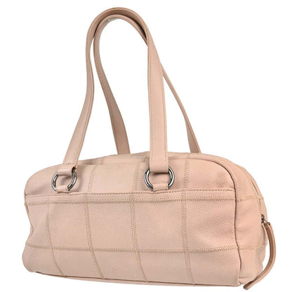 Chanel 2005-2006 Light Pink Caviar Skin Choco Bar Handbag