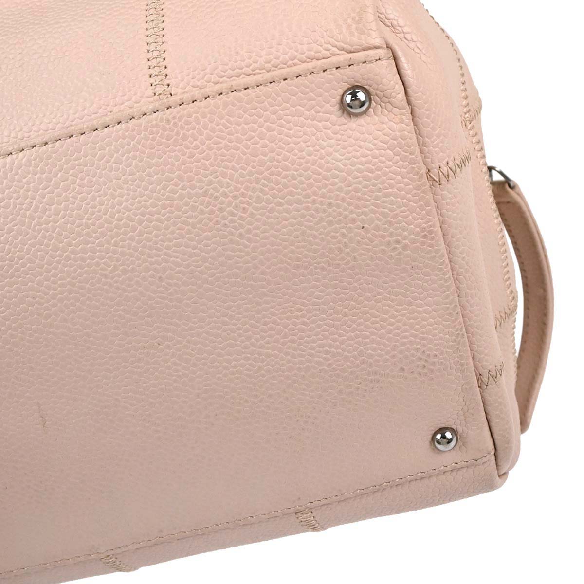 Chanel 2005-2006 Light Pink Caviar Skin Choco Bar Handbag
