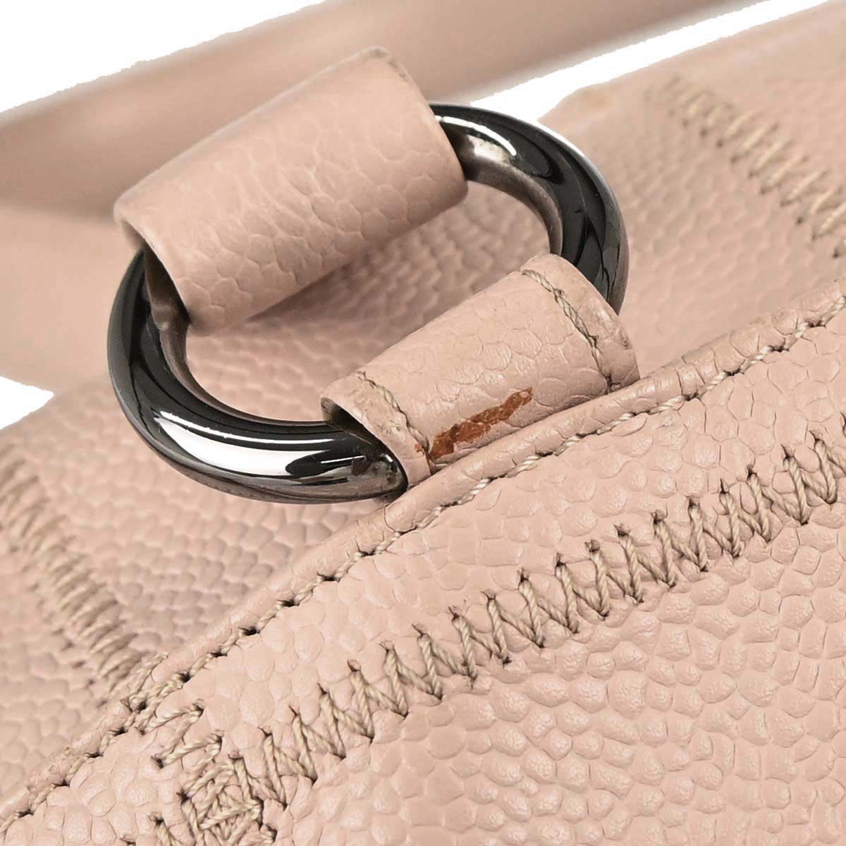 Chanel 2005-2006 Light Pink Caviar Skin Choco Bar Handbag