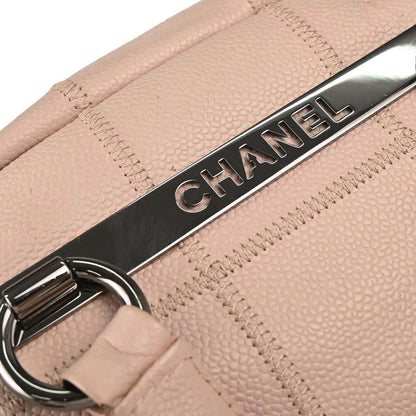 Chanel 2005-2006 Light Pink Caviar Skin Choco Bar Handbag