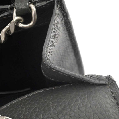 Saint Laurent Gray Leather Sunset Shoulder Bag