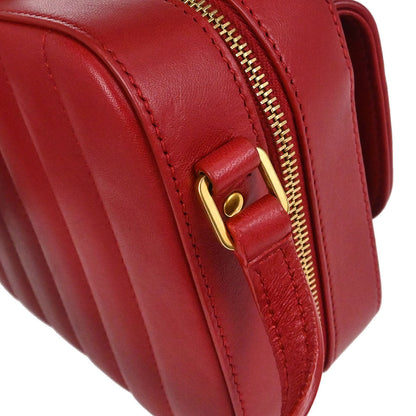 Saint Laurent Red Vicky Camera Bag Shoulder Bag