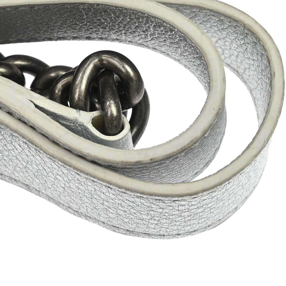 Chanel 2016-2017 Silver Calfskin Casual Rock Shoulder Bag
