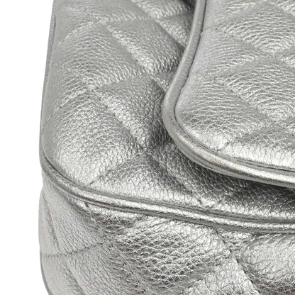 Chanel 2016-2017 Silver Calfskin Casual Rock Shoulder Bag