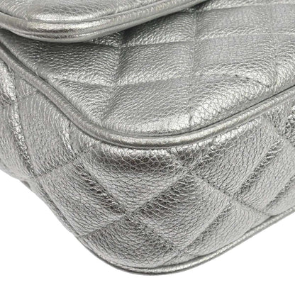 Chanel 2016-2017 Silver Calfskin Casual Rock Shoulder Bag