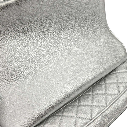 Chanel 2016-2017 Silver Calfskin Casual Rock Shoulder Bag