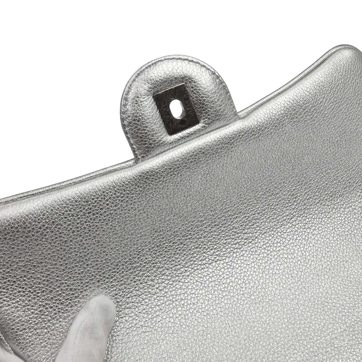 Chanel 2016-2017 Silver Calfskin Casual Rock Shoulder Bag