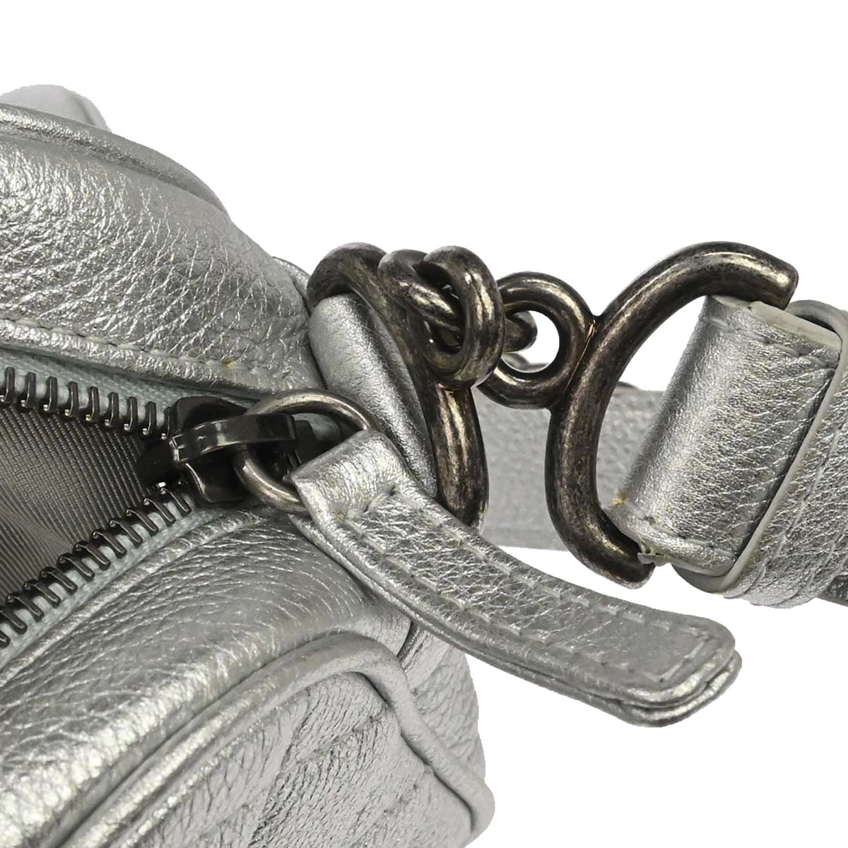 Chanel 2016-2017 Silver Calfskin Casual Rock Shoulder Bag