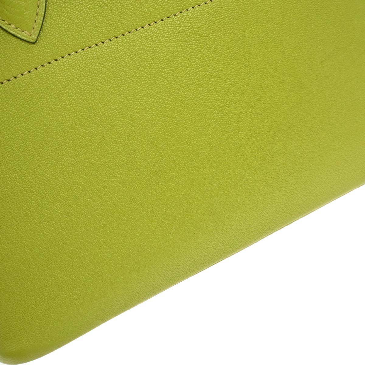 Hermes 2008 Anis Green Chevre Myzore Bolide 27 Handbag