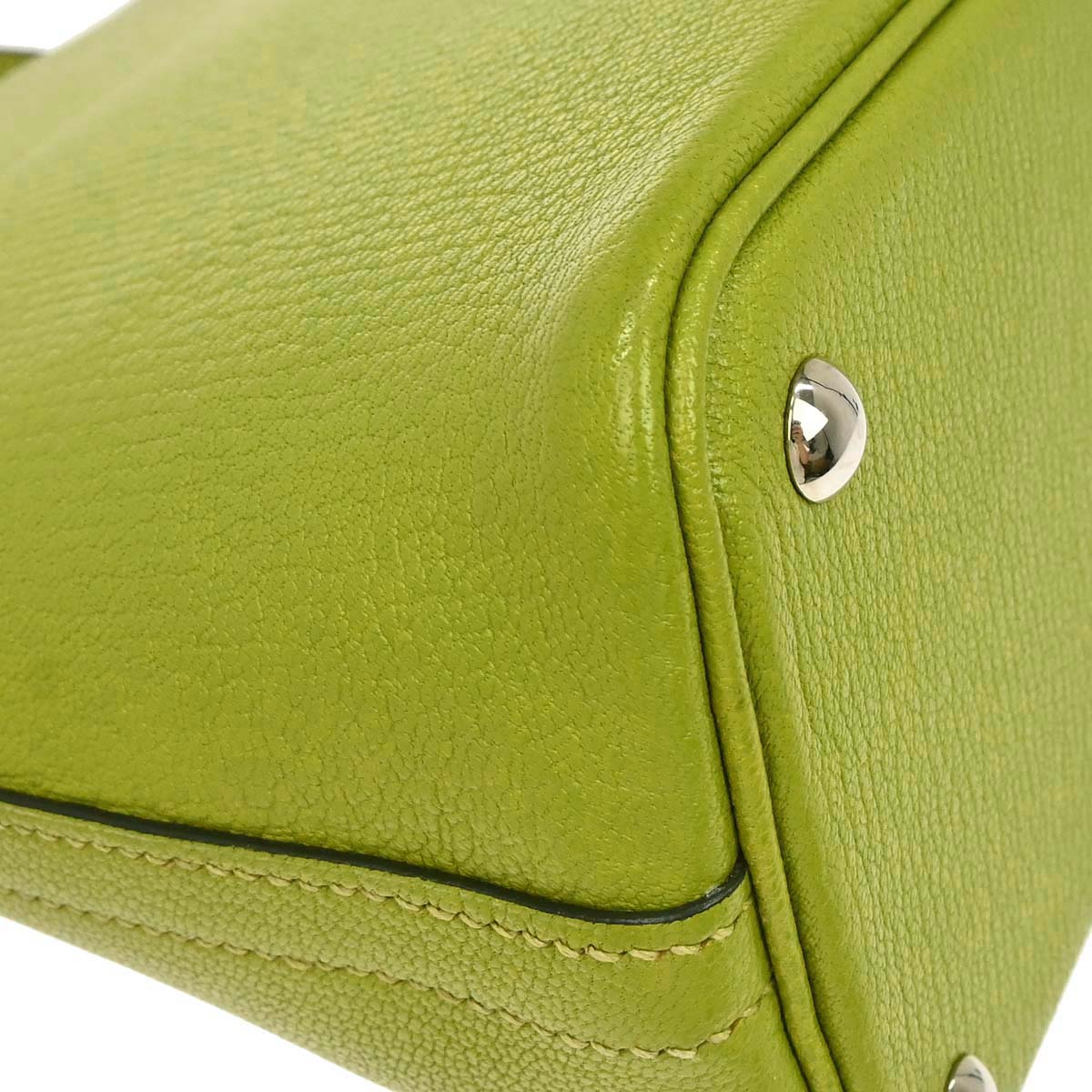 Hermes 2008 Anis Green Chevre Myzore Bolide 27 Handbag