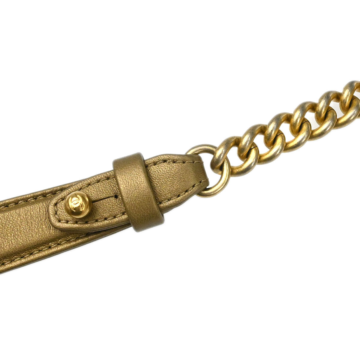 Chanel * 2014-2015 Gold Python Perfect Edge Flap Bag 2way Shoulder Handbag