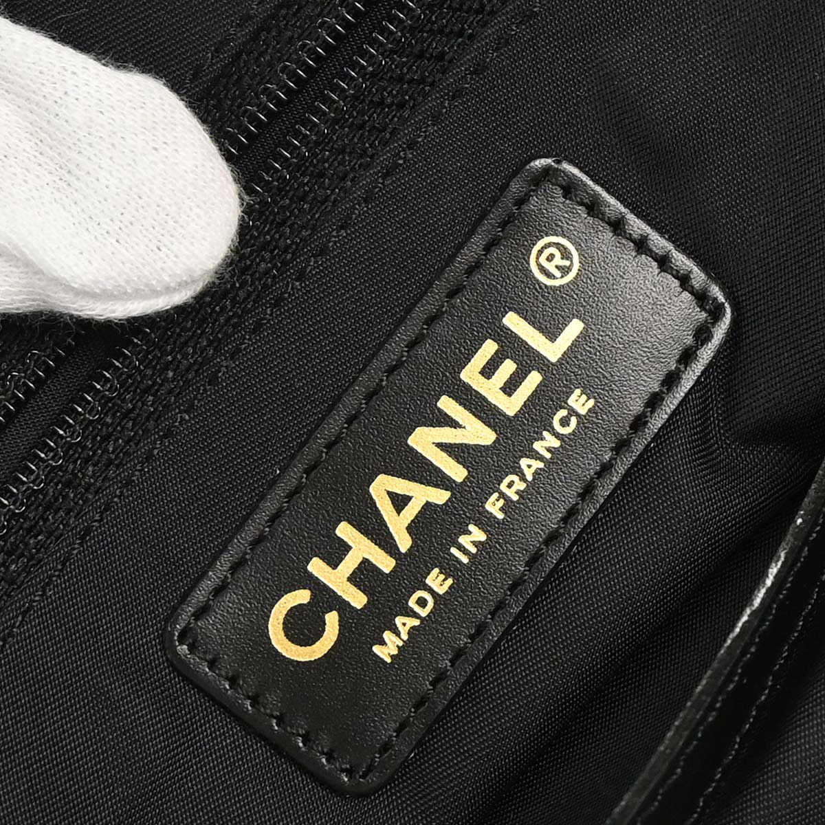 Chanel 2005-2006 Black Jacquard Nylon Travel Line Tote Handbag