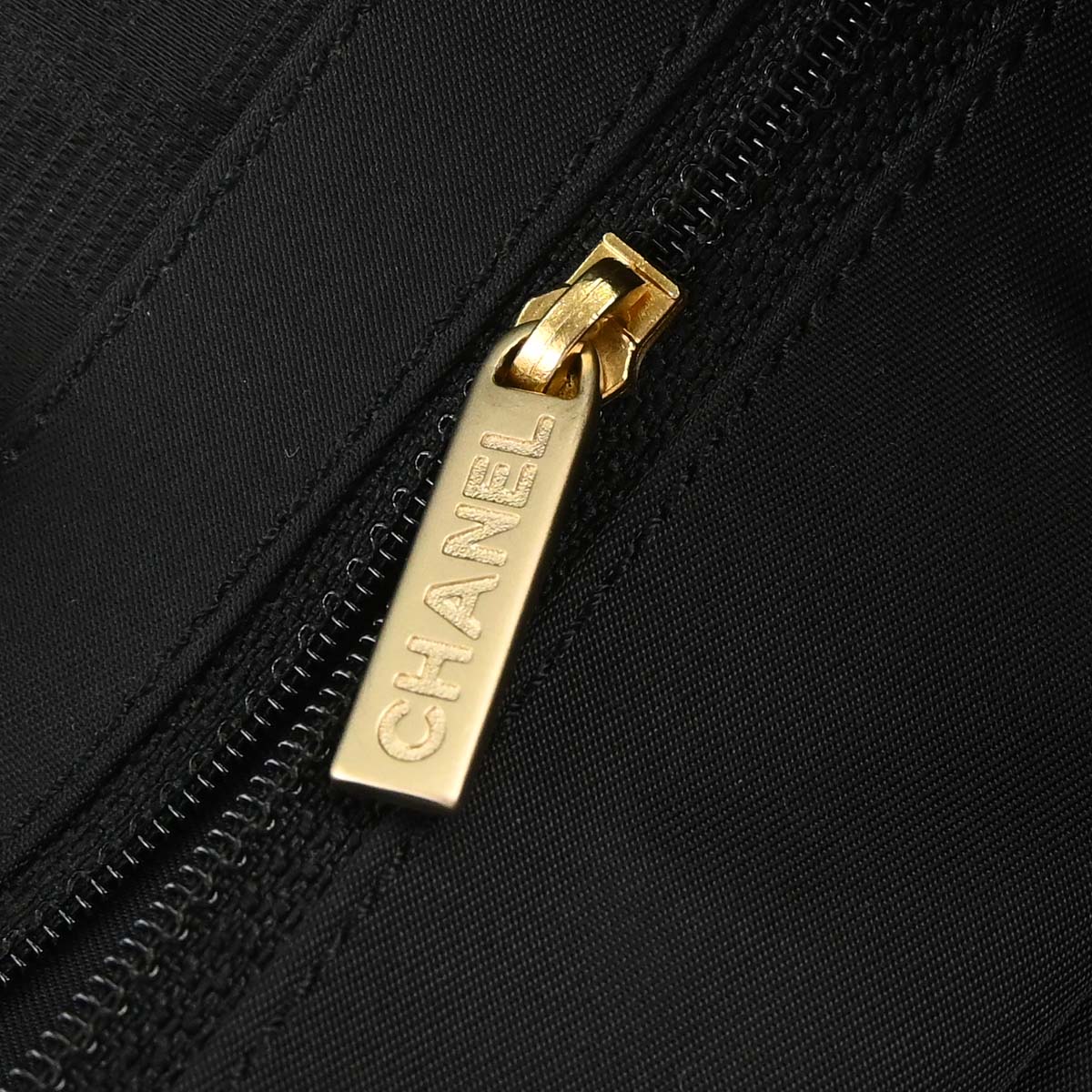 Chanel 2005-2006 Black Jacquard Nylon Travel Line Tote Handbag