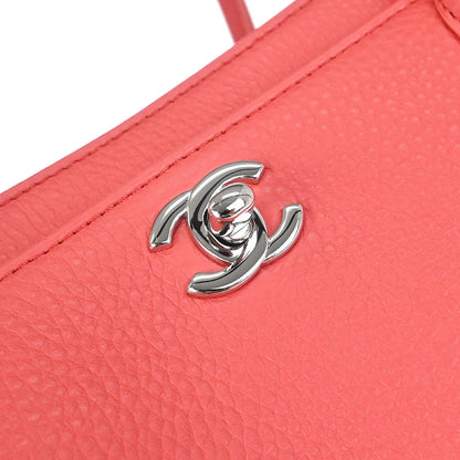 Chanel 2014 Pink Deerskin Executive Cerf 2way Shoulder Tote Bag