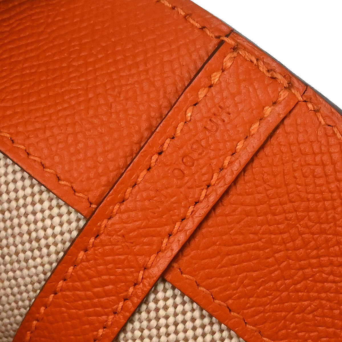 Hermes Orange Brown Doblis Epsom Maxibox Cabas 30 Tote Handbag
