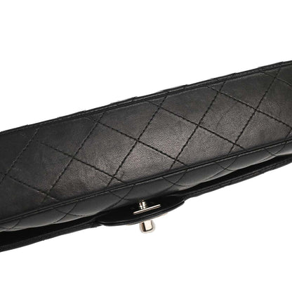 Chanel 2005-2006 Black Lambskin East West Shoulder Bag