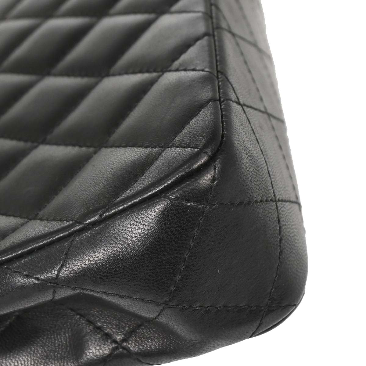 Chanel 2005-2006 Black Lambskin East West Shoulder Bag