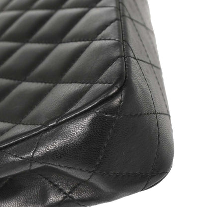 Chanel 2005-2006 Black Lambskin East West Shoulder Bag