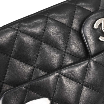 Chanel 2005-2006 Black Lambskin East West Shoulder Bag