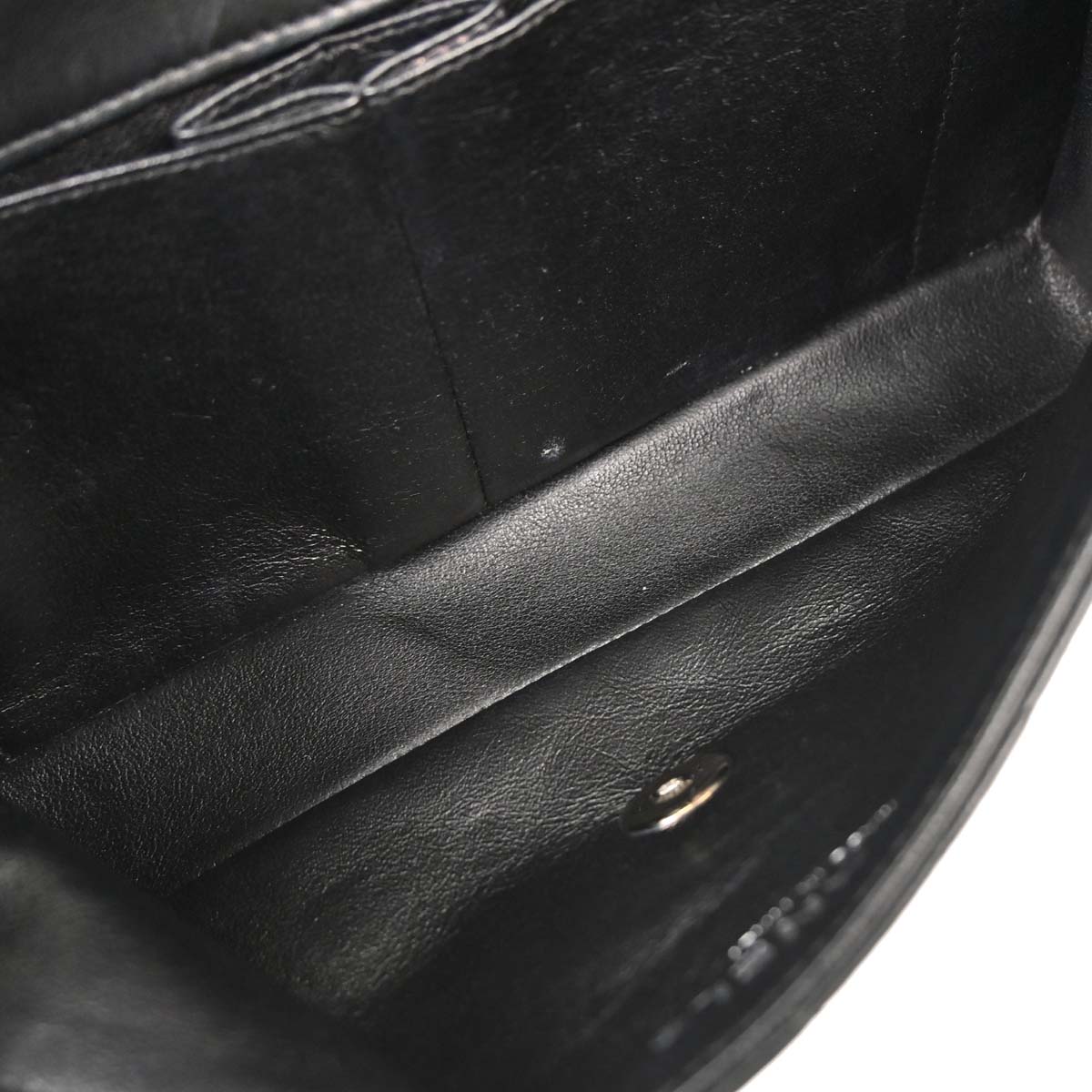 Chanel 2005-2006 Black Lambskin East West Shoulder Bag