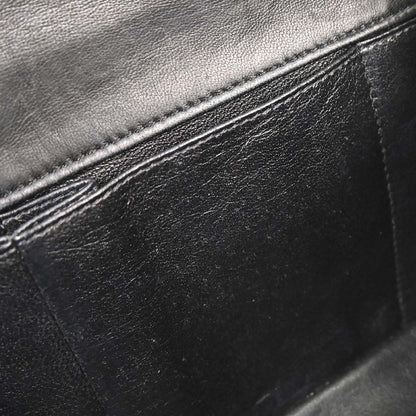 Chanel 2005-2006 Black Lambskin East West Shoulder Bag