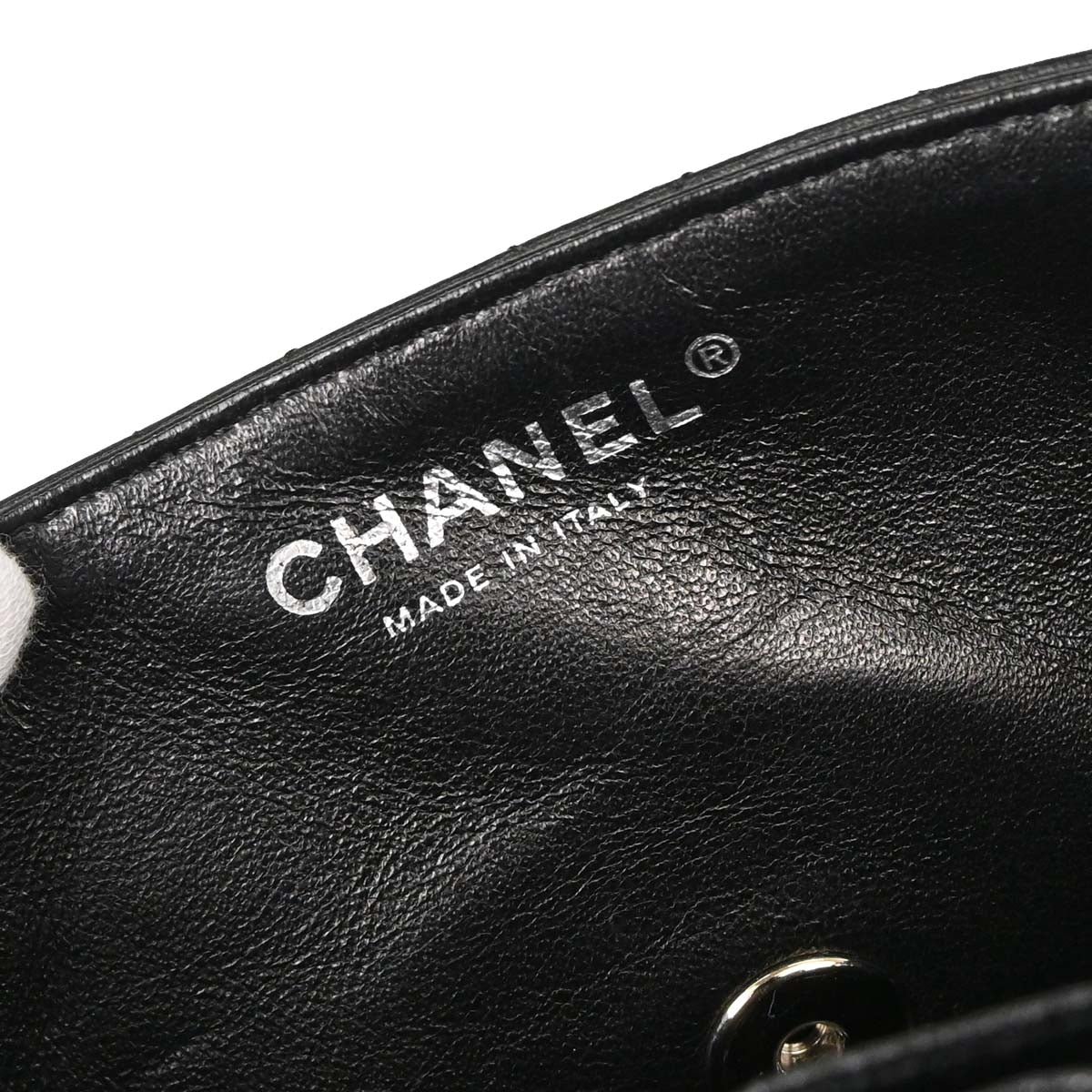 Chanel 2005-2006 Black Lambskin East West Shoulder Bag