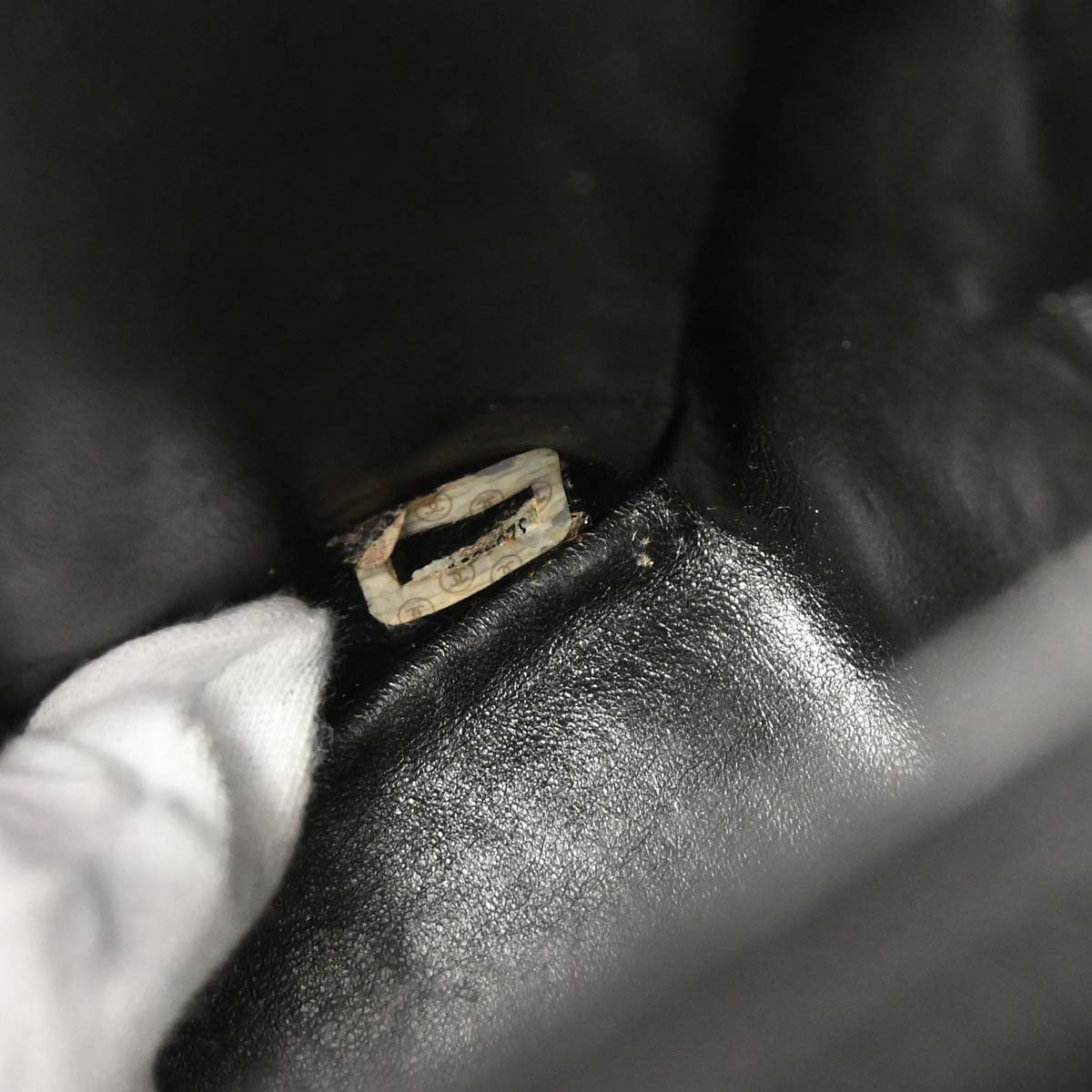 Chanel Black Caviar Skin Straight Flap Shoulder Bag
