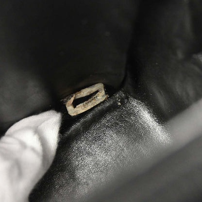 Chanel Black Caviar Skin Straight Flap Shoulder Bag