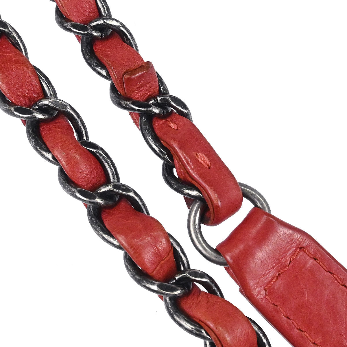 Chanel 2012-2013 Red Calfskin Ultimate Stitch Natural Beauty Split Pocket Flap Bag