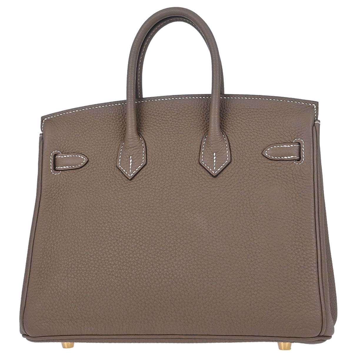 Hermes Etoupe Gray Togo Birkin 25 Handbag