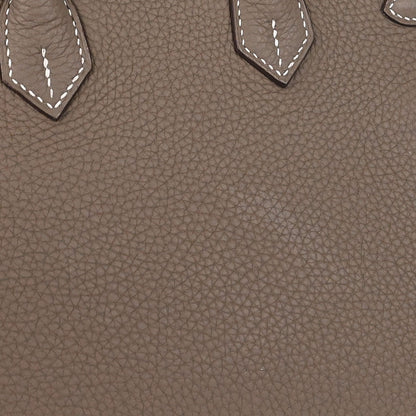 Hermes Etoupe Gray Togo Birkin 25 Handbag
