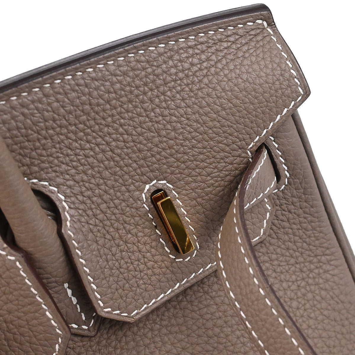 Hermes Etoupe Gray Togo Birkin 25 Handbag