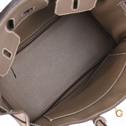 Hermes Etoupe Gray Togo Birkin 25 Handbag