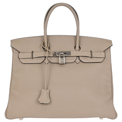 Hermes 2006 Gris Tourterelle Togo Birkin 35 Handbag