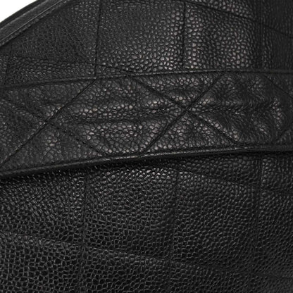 Chanel 1994-1996 Black Caviar Skin Camera Bag Jumbo