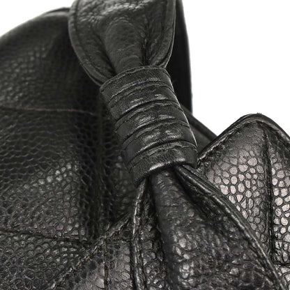 Chanel 1994-1996 Black Caviar Skin Camera Bag Jumbo