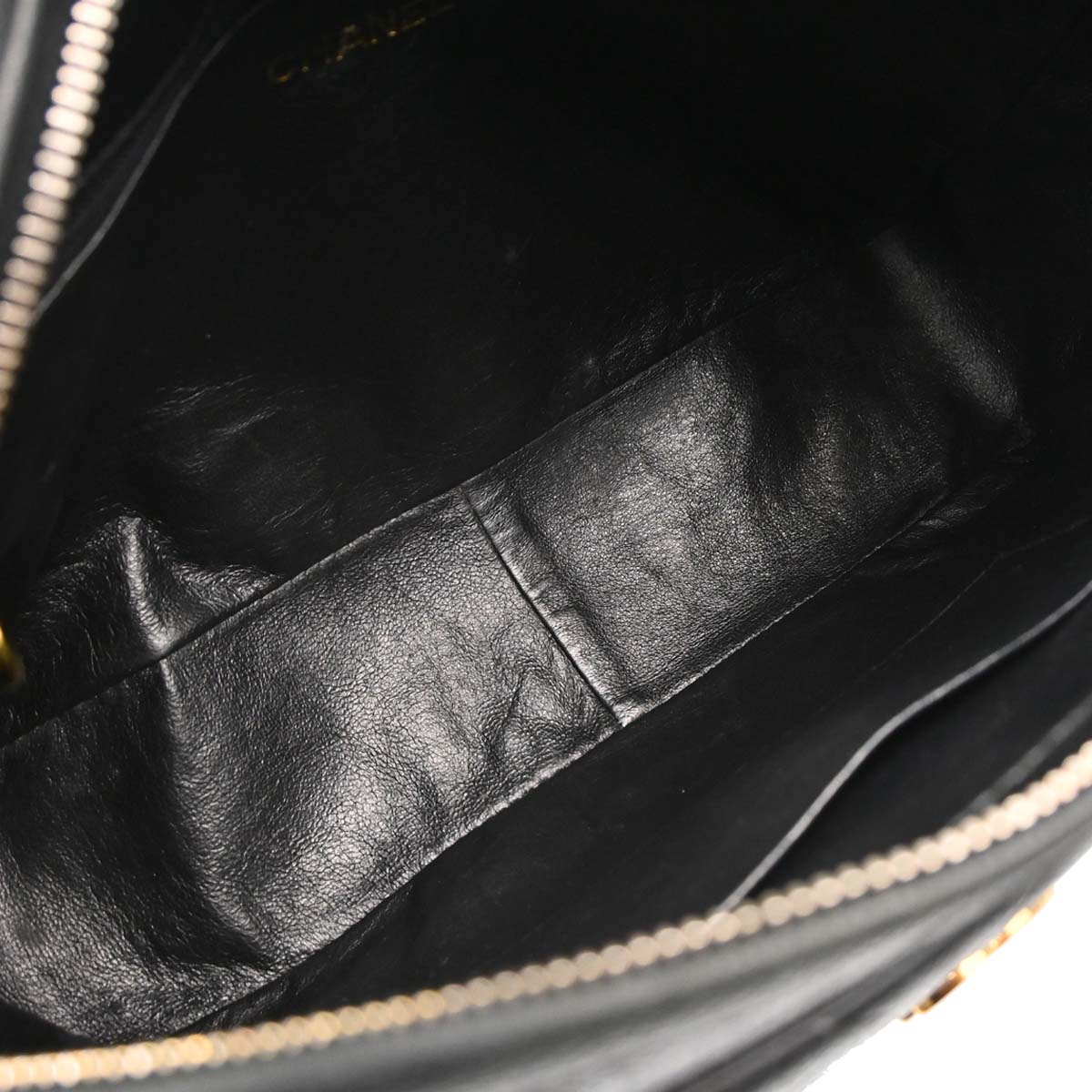 Chanel 1994-1996 Black Caviar Skin Camera Bag Jumbo