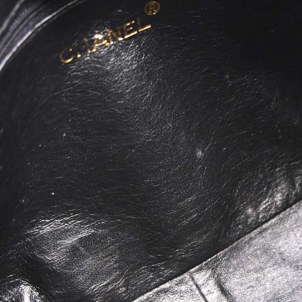 Chanel 1994-1996 Black Caviar Skin Camera Bag Jumbo
