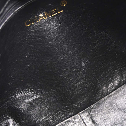 Chanel 1994-1996 Black Caviar Skin Camera Bag Jumbo