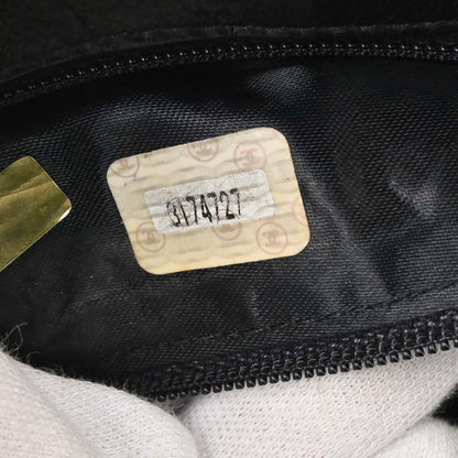 Chanel 1994-1996 Black Caviar Skin Camera Bag Jumbo