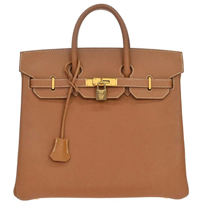 Hermes Gold Ardennes Haut a Courroies 32 Handbag