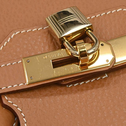Hermes Gold Ardennes Haut a Courroies 32 Handbag