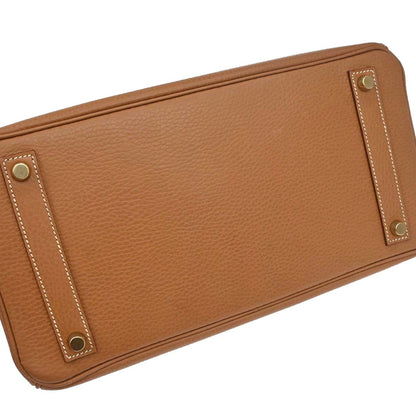 Hermes Gold Ardennes Haut a Courroies 32 Handbag