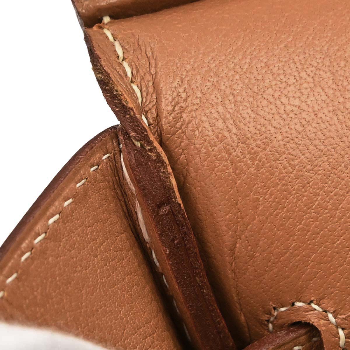 Hermes Gold Ardennes Haut a Courroies 32 Handbag
